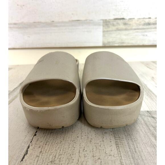 Lemon Jelly women Eu 40 9 light gray slip on platform comfort sandal shoe slides - Picture 4 of 8